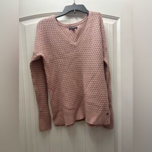 American Eagle Outfitters Women's V-Neck Sweater - Dusty Rose